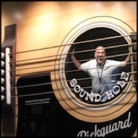 Shane O'Connor suck insode a guitar in Nashville TN